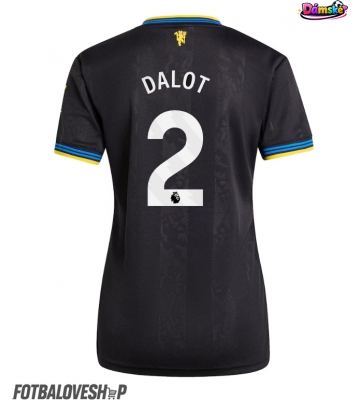 Manchester United Diogo Dalot #2 Dámské Alternativní Dres 2025-26 Krátký Rukáv